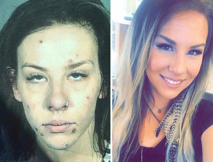 Фотографии на хора, преди и след отказване от наркотиците