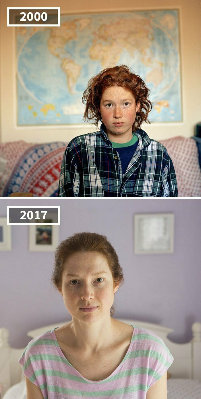 Фотограф снима приятелите си през 17 години, показвайки как хората се променят