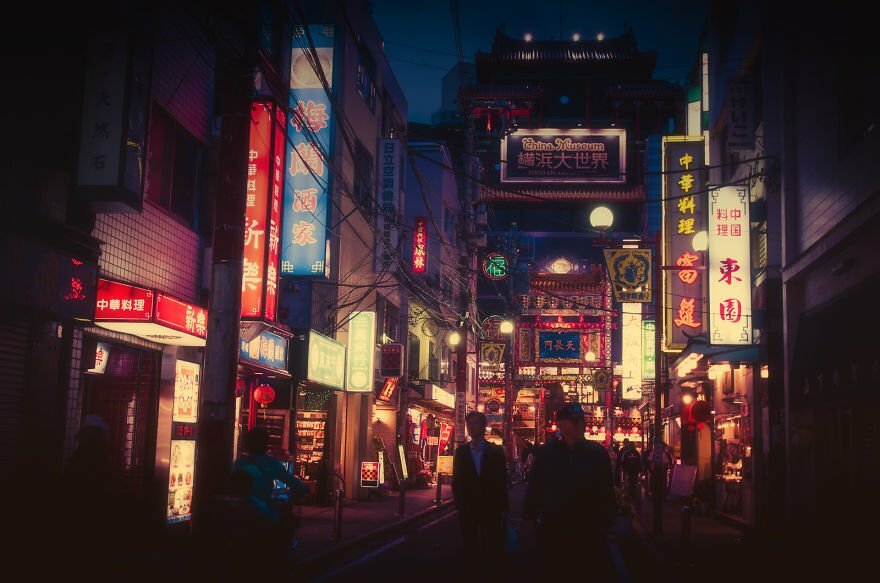 Магически нощни фотографии на улиците на Токио