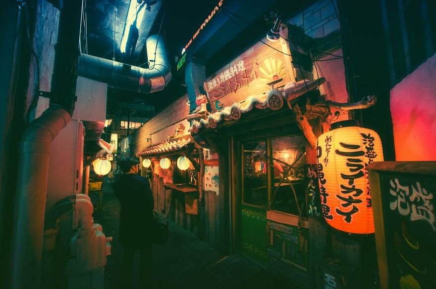 Магически нощни фотографии на улиците на Токио