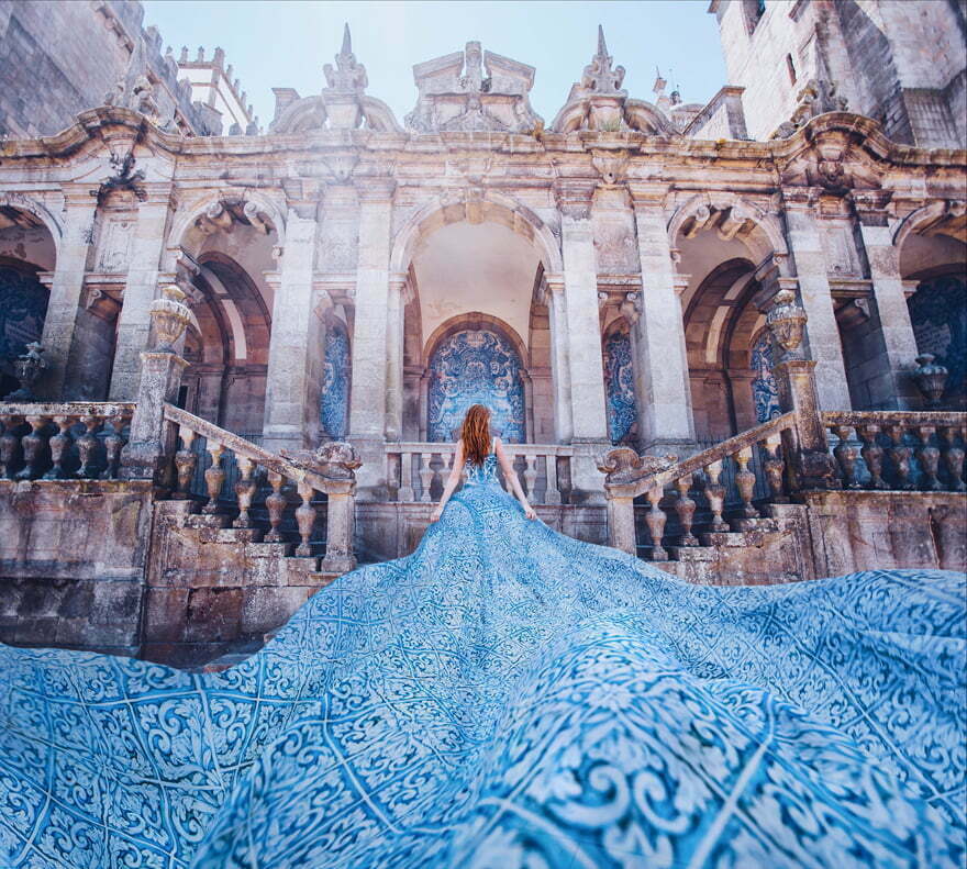Фотограф пътува по света, за да снима жени с рокли на най-невероятни места (2 част)