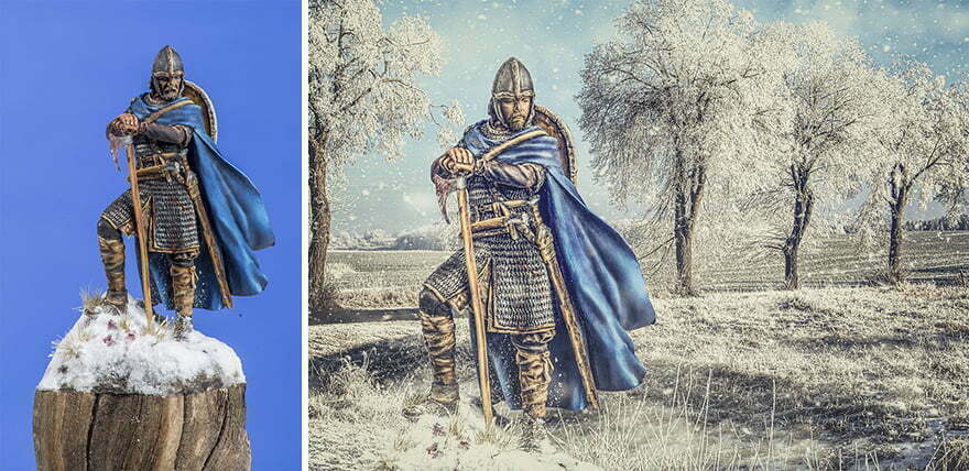 Артист показва снимките си преди и след като ги обработи, превръщайки ги в приказни светове