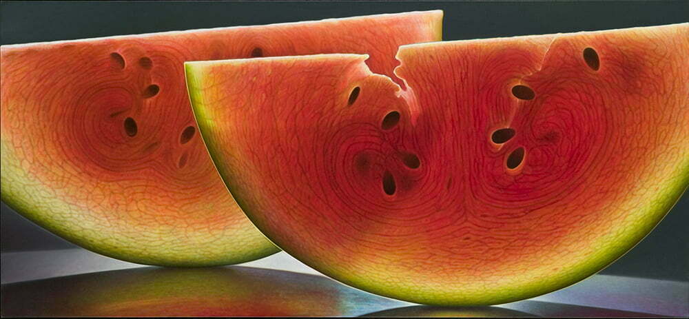 Невероятно реалистични картини на резени плодове