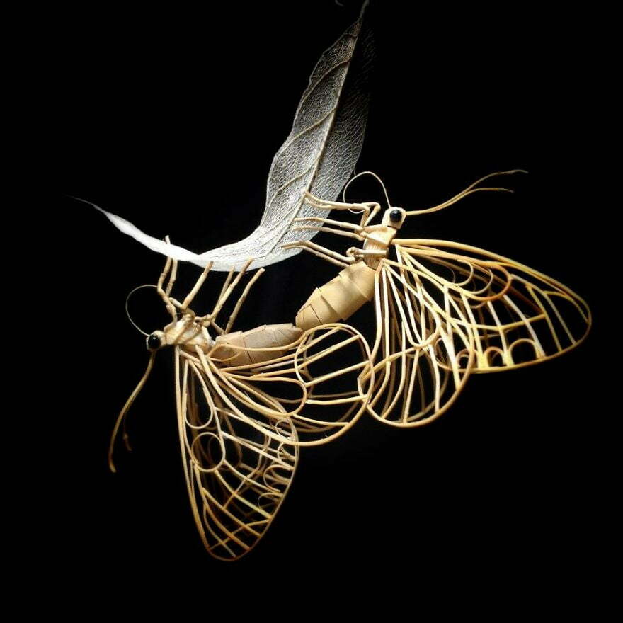 Японски артист създава невероятни насекоми от бамбук, които наистина ще ви впечатлят