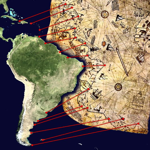 Картата на Пири Рейс от 1513 г. – показва Антарктика без лед векове преди откриването