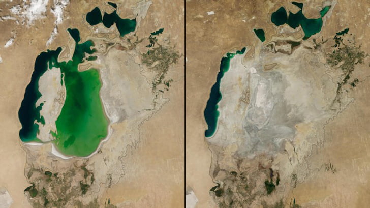 Преди и след ефекта на глобалното затопляне