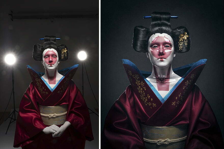 Артист показва снимките си преди и след като ги обработи, превръщайки ги в приказни светове