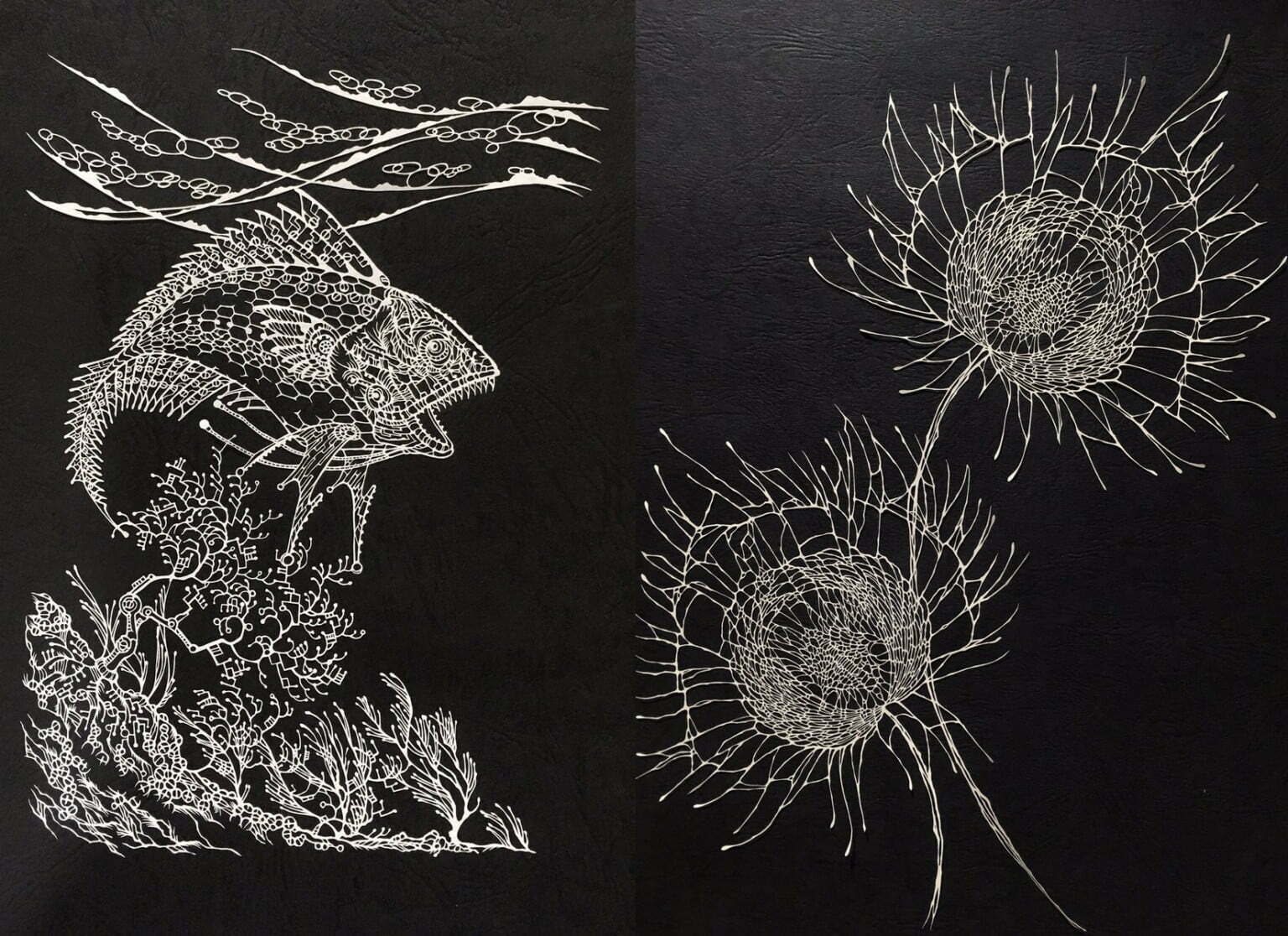 Невероятни произведения на изкуството от детайлно изрязана хартия
