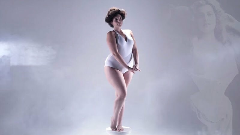 Идеалното женско тяло през годините - видео