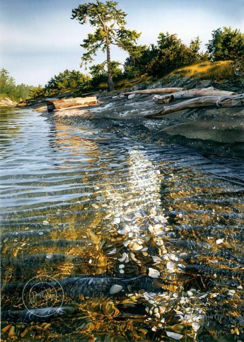 Акварелен реализъм: Невероятните пейзажи на Карол Еванс