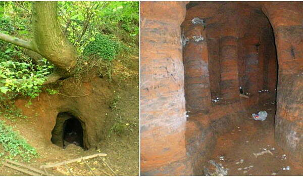 Заешката дупка, която води към мистериозен лабиринт от пещери на тамплиерите