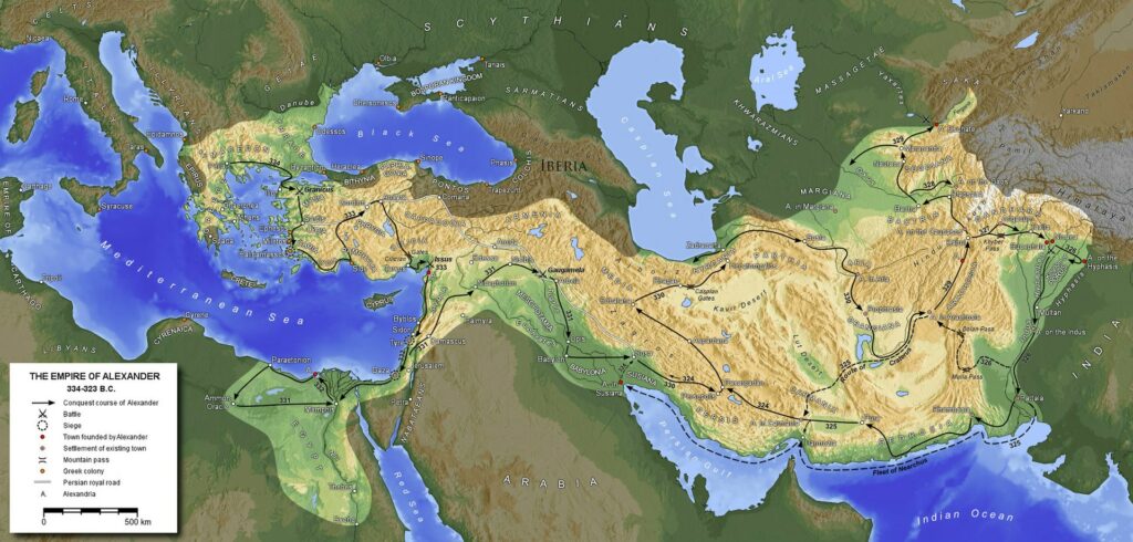 Историята и империята на Александър Македонски