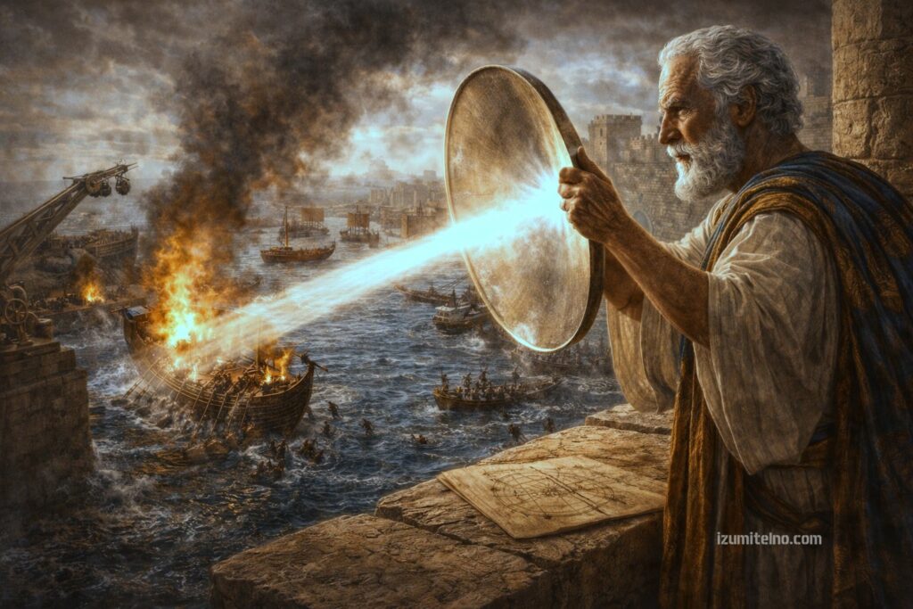 Архимед - Огледалата, които подпалвали кораби