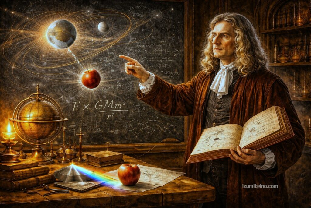 Нютон и движението на планетите в Космоса