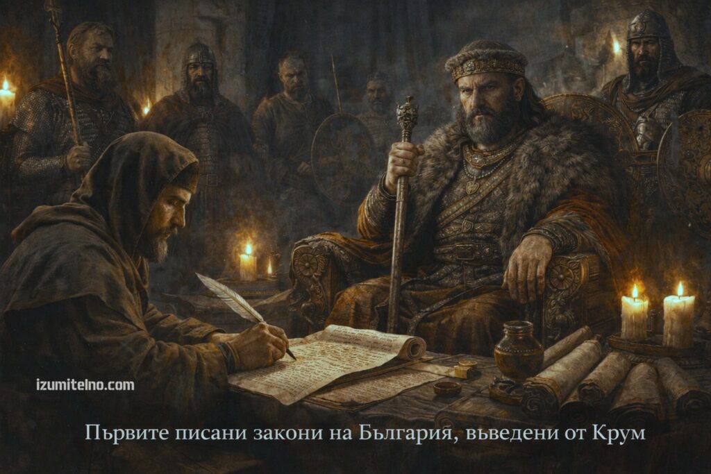 Първите писани закони на България, въведени от хан Крум
