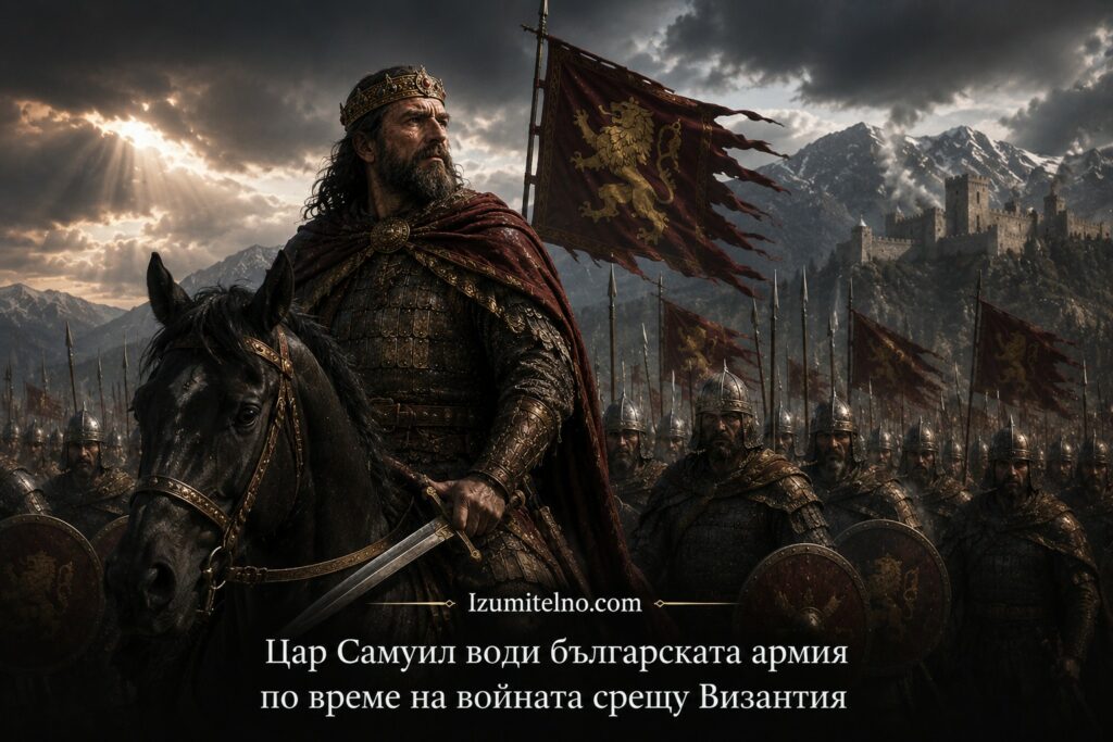 Самуил води българска армия срещу Византия